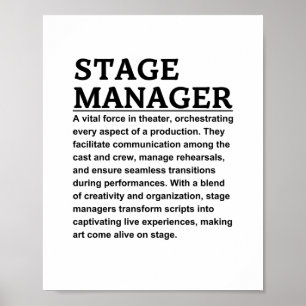 Stage manager poster
