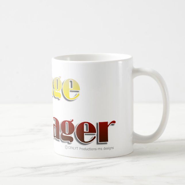 Stage Manager (Text Only) Coffee Mug (Right)