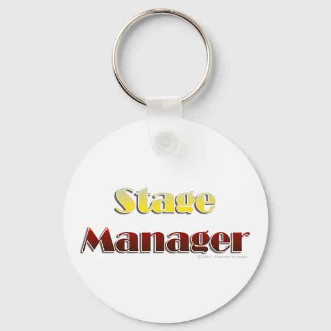 Stage Manager (Text Only) Keychain (Front)