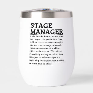 Stage manager thermal wine tumbler