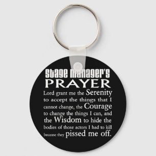 Stage Manager's Prayer Keychain
