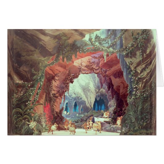 Stage model for the opera 'Tannhauser' Cards (Front Horizontal)