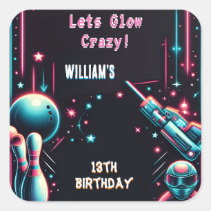 stage neon Glow arcade gun Laser Tag 13th Birthday