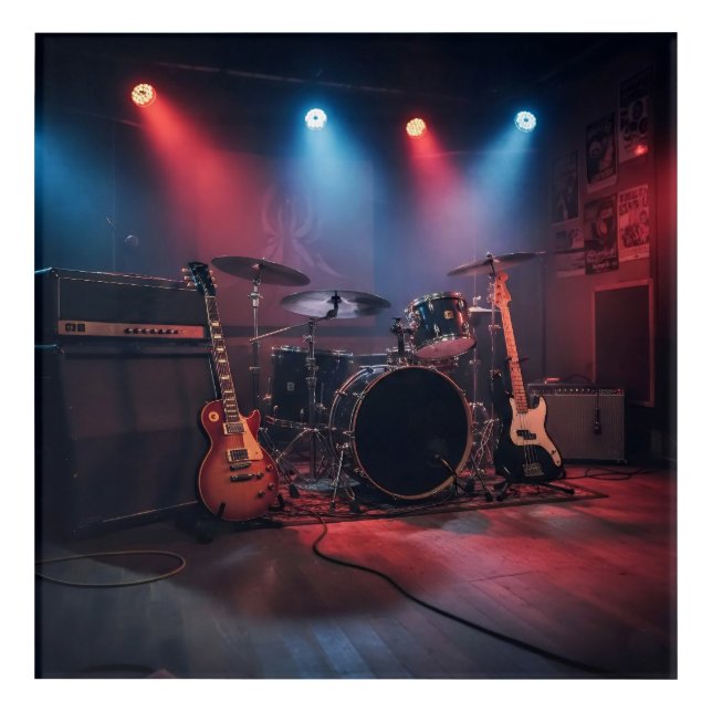 Stage of Vibrations Acrylic Print (Front)