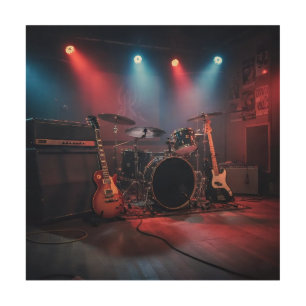 Stage of Vibrations Wood Wall Art