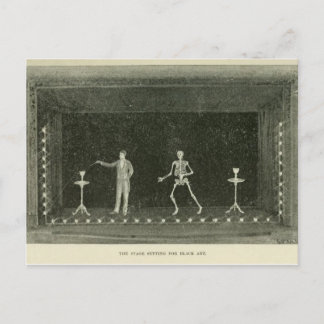 stage setting for black art postcard