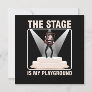 Stage Theatre Theater Actor Actress Acting Gift Invitation