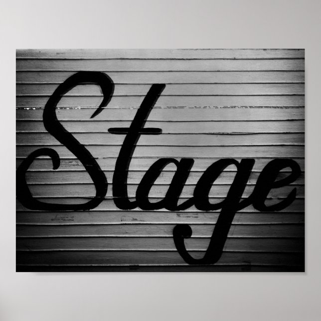"Stage" Vintage Sign (Front)