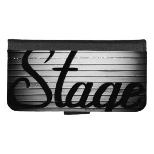 "Stage" Vintage Sign iPhone 8/7 Wallet Case