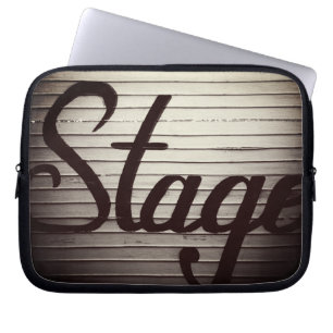 "Stage" Vintage Sign Laptop Sleeve