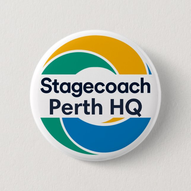 Stagecoach Badge  Button (Front)