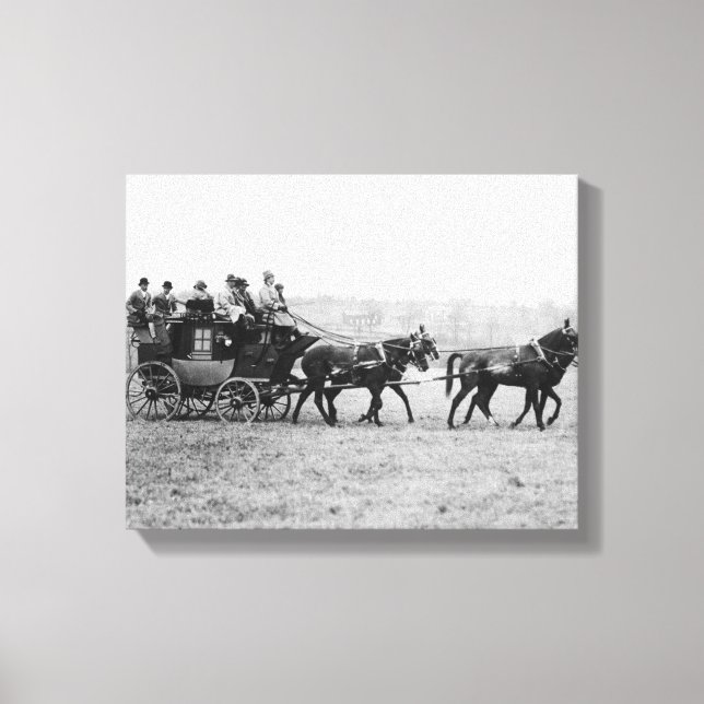 Stagecoach Cross Country Race Photograph Canvas Print (Front)