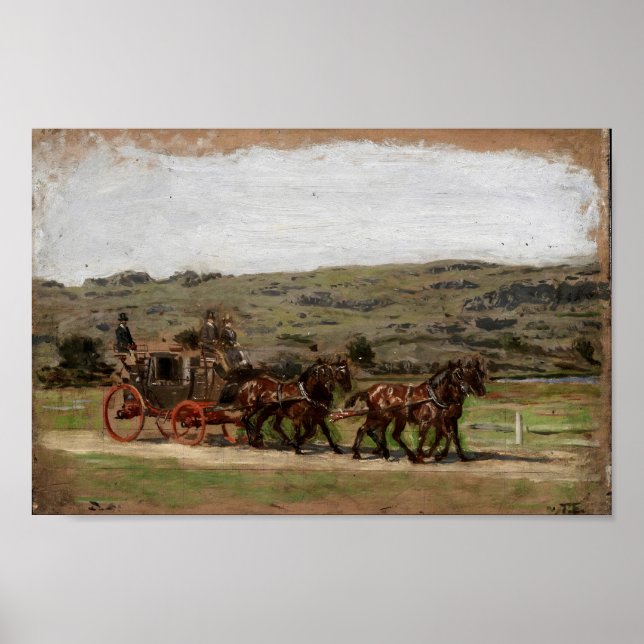 Stagecoach Old West Vintage Poster (Front)