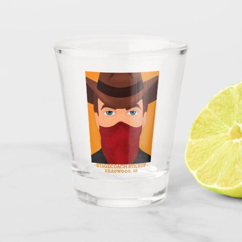 Stagecoach Stickup Shot Glass