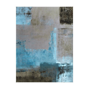 Teal And Brown Canvas Art Prints Zazzle