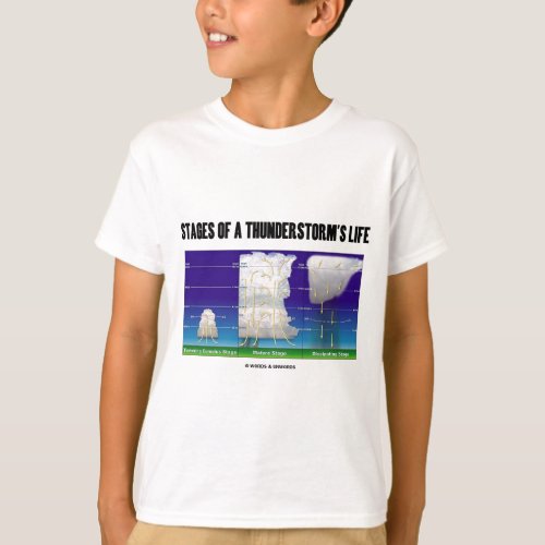Stages Of A Thunderstorms Life Meteorology T_Shirt
