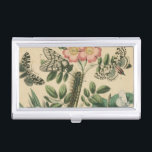 Stages of Butterfly Life by Vision Studio Business Card Case<br><div class="desc">All the stages of butterfly life are depicted in this piece by Vision Studio. Caterpillars,  newly hatched butterflies,  and even a larva pod are shown. If you love nature in general,  or butterflies in particular,  this is the print for you!</div>