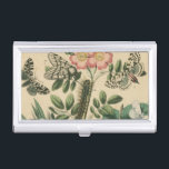 Stages of Butterfly Life by Vision Studio Business Card Case<br><div class="desc">All the stages of butterfly life are depicted in this piece by Vision Studio. Caterpillars,  newly hatched butterflies,  and even a larva pod are shown. If you love nature in general,  or butterflies in particular,  this is the print for you!</div>