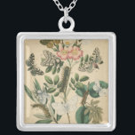 Stages of Butterfly Life by Vision Studio Silver Plated Necklace<br><div class="desc">All the stages of butterfly life are depicted in this piece by Vision Studio. Caterpillars,  newly hatched butterflies,  and even a larva pod are shown. If you love nature in general,  or butterflies in particular,  this is the print for you!</div>