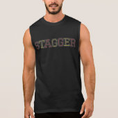 Stagger Men's Black Sleeveless Tank (Front)