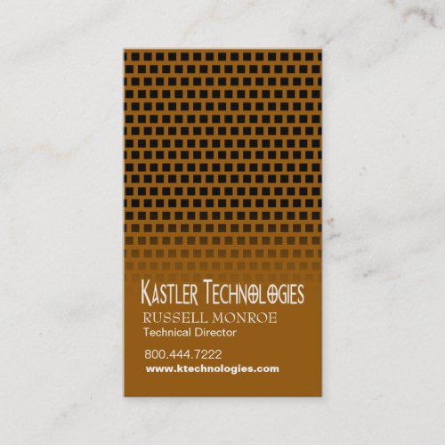 Staggered Squares Hi-Tech Technology Computer Business Card