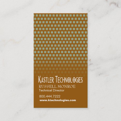 Staggered Squares Hi_Tech Technology Computer Business Card