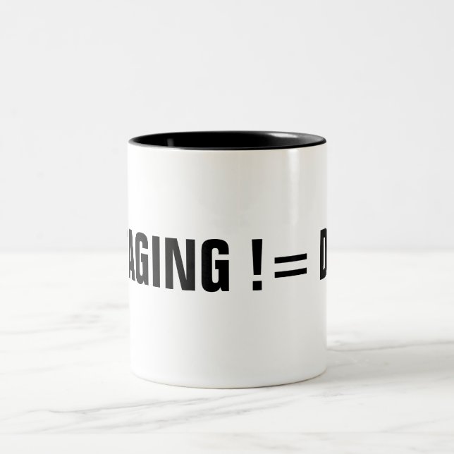 STAGING != DEV Two-Tone COFFEE MUG (Center)