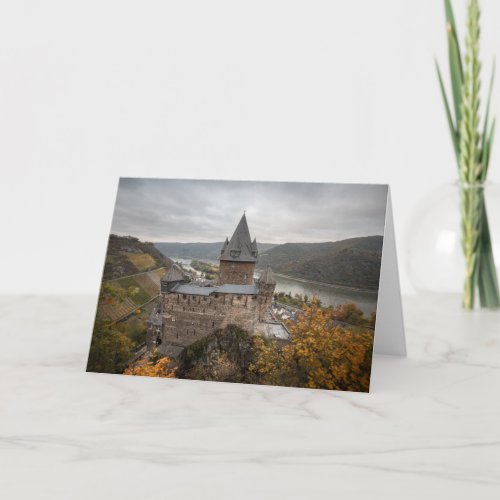 Stahleck Castle Bacharach Germany Card