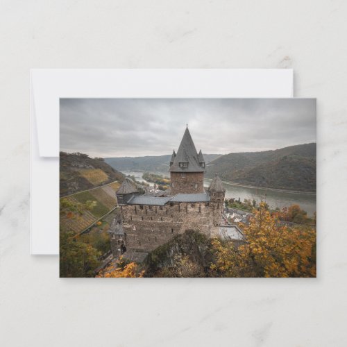 Stahleck Castle Bacharach Germany Card