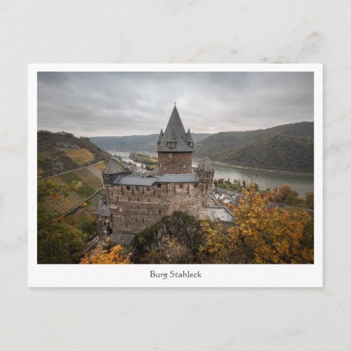 Stahleck Castle Bacharach Germany Postcard