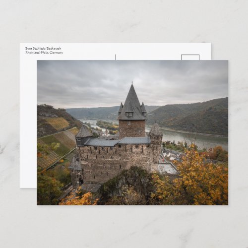Stahleck Castle Bacharach Germany Postcard