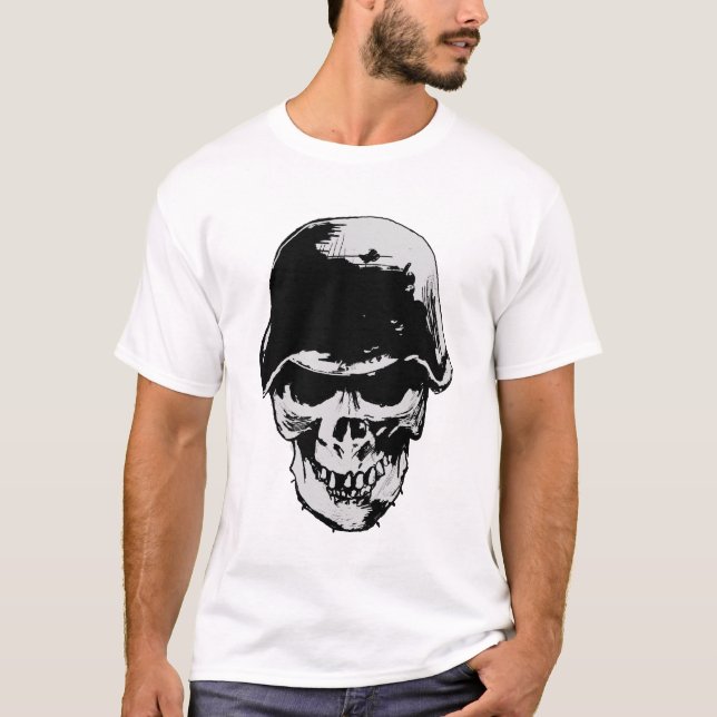 stahlhelm skull T-Shirt (Front)
