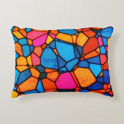 Stain Glass Accent Pillow