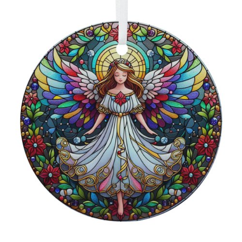Stain Glass Angel  Ornament