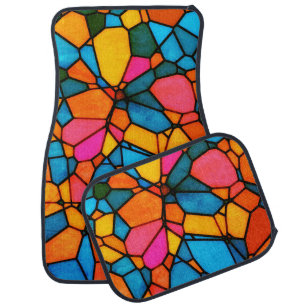 Stain Glass Car Floor Mat