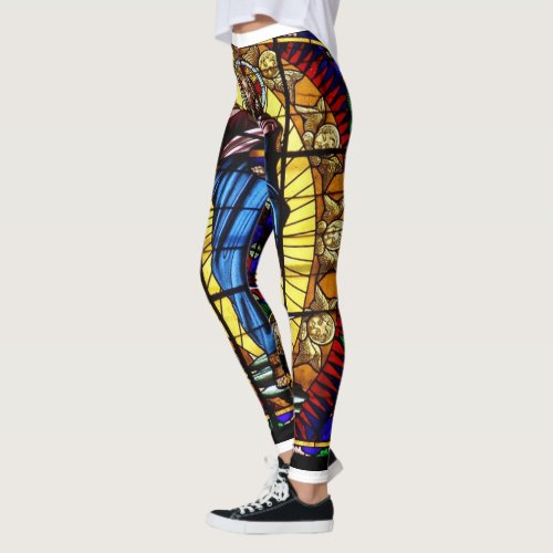 Stain Glass Church Window Leggings