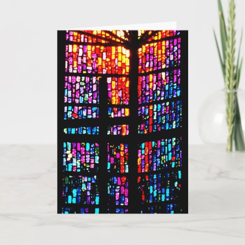 Stain Glass Cross Card