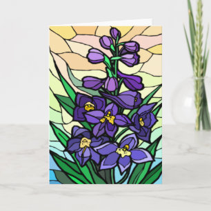 Stain Glass Dendrobium Card
