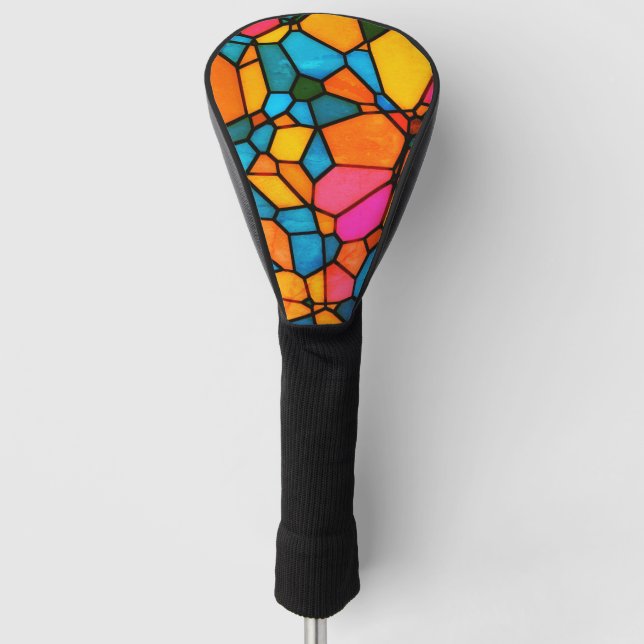 Stain Glass Golf Head Cover (Front)