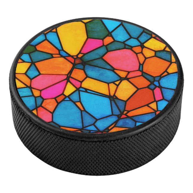 Stain Glass Hockey Puck (3/4)