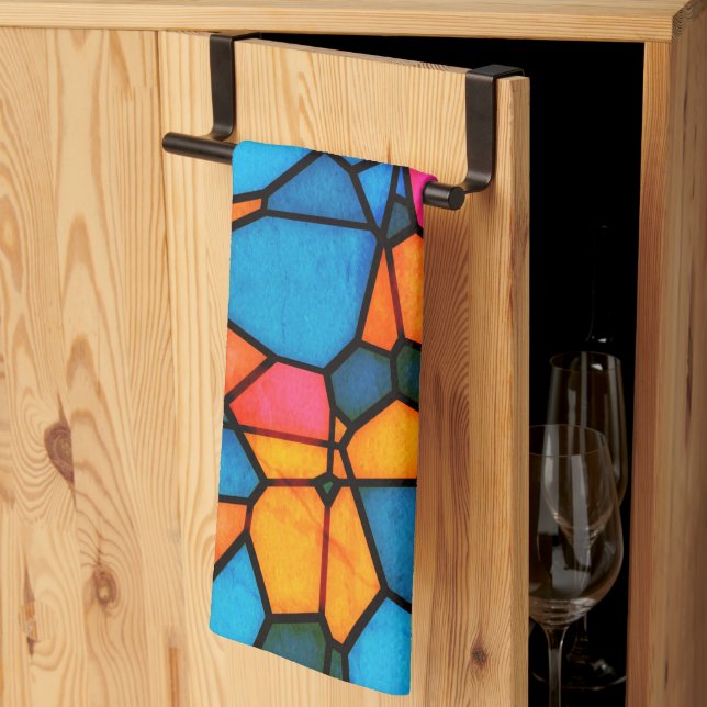 Stain Glass Kitchen Towel (Thirds Fold)