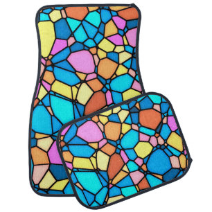 Stain Glass Lite Car Floor Mat