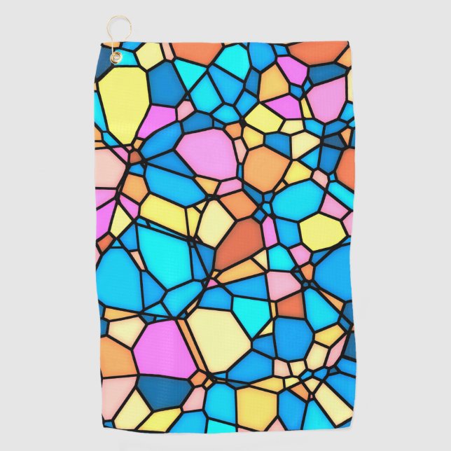 Stain Glass Lite Golf Towel (Front)