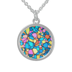 Stain Glass Lite Sterling Silver Necklace