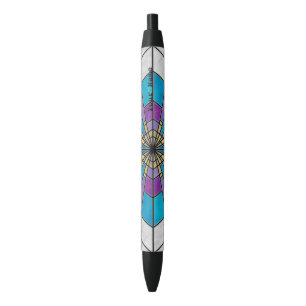 Stain Glass Ray Blue and Purple Pen