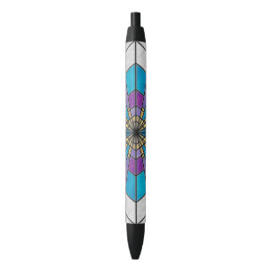 Stain Glass Ray Blue and Purple Pen