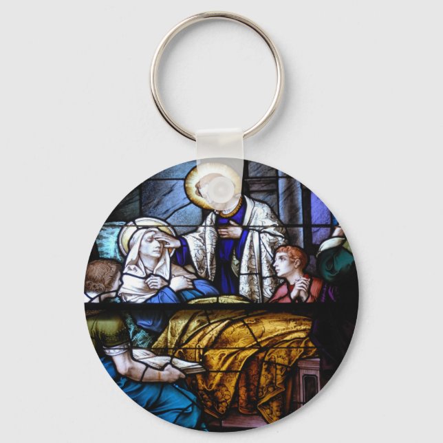 stain glass window keychain (Front)