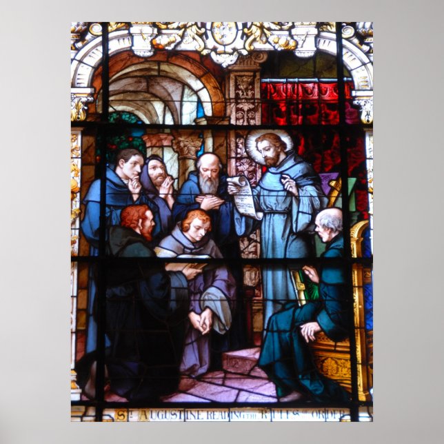 stain glass window poster (Front)