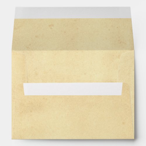 Stained Blank Yellowed Antique Paper Envelope