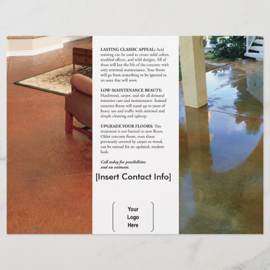 Stained Concrete Brochure (Back)